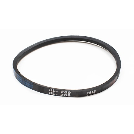 D&D 3L200 FHP V-Belt, 20 in Outside Length, 3/8 in Top Width, 7/32 in Thickness, 1 Ribs 3L200